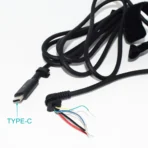 USB C Type C Data Charger DIY Cord Cable Wire Black - Image 2