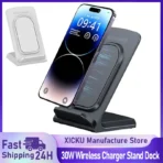 Wireless Charger Dock Desktop Phone Holder Stand For iPhone 13 14 15 16 17 Pro