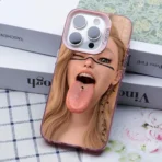 IPhone 17 16 15 14 13 12 11 X XR XS 8 7 Pro Max Plus Translucent Pink Cover Cellphones