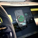 Car Phone Holder Stand with Wireless Charger Magnetic 360 Rotation