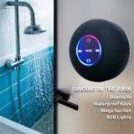 Waterproof Bluetooth Speaker with Colorful LED Lights