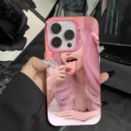 IPhone 17 16 15 14 13 12 11 X XR XS 8 7 Pro Max Plus Translucent Pink Cover Cellphones - Image 3