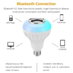 AC 85-265V 12W E27 LED Light Bulb with Bluetooth Speaker Music - Image 5