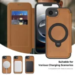 Phone Case For iPhone 17 16 15 14 13 12 Pro Max Flip Wallet Leather